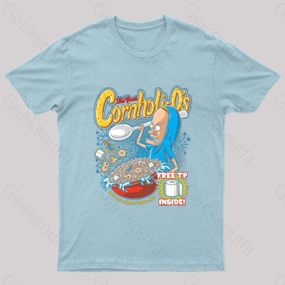 Cornholio’s Geek T-Shirt Light Blue / S