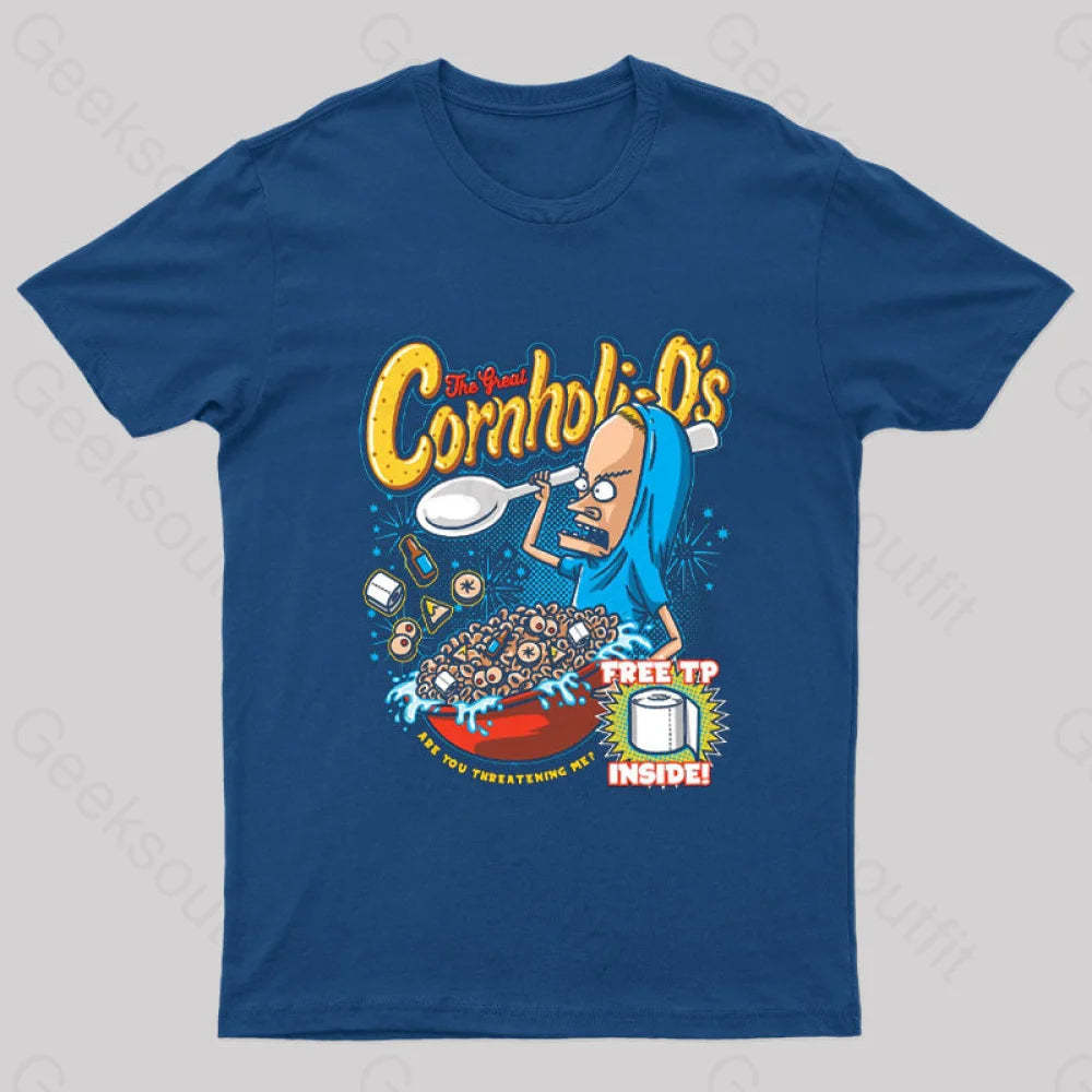 Cornholio’s Geek T-Shirt Navy / S
