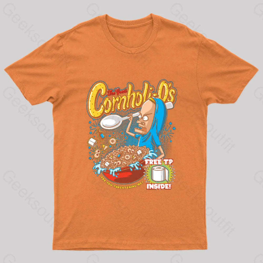 Cornholio’s Geek T-Shirt Orange / S