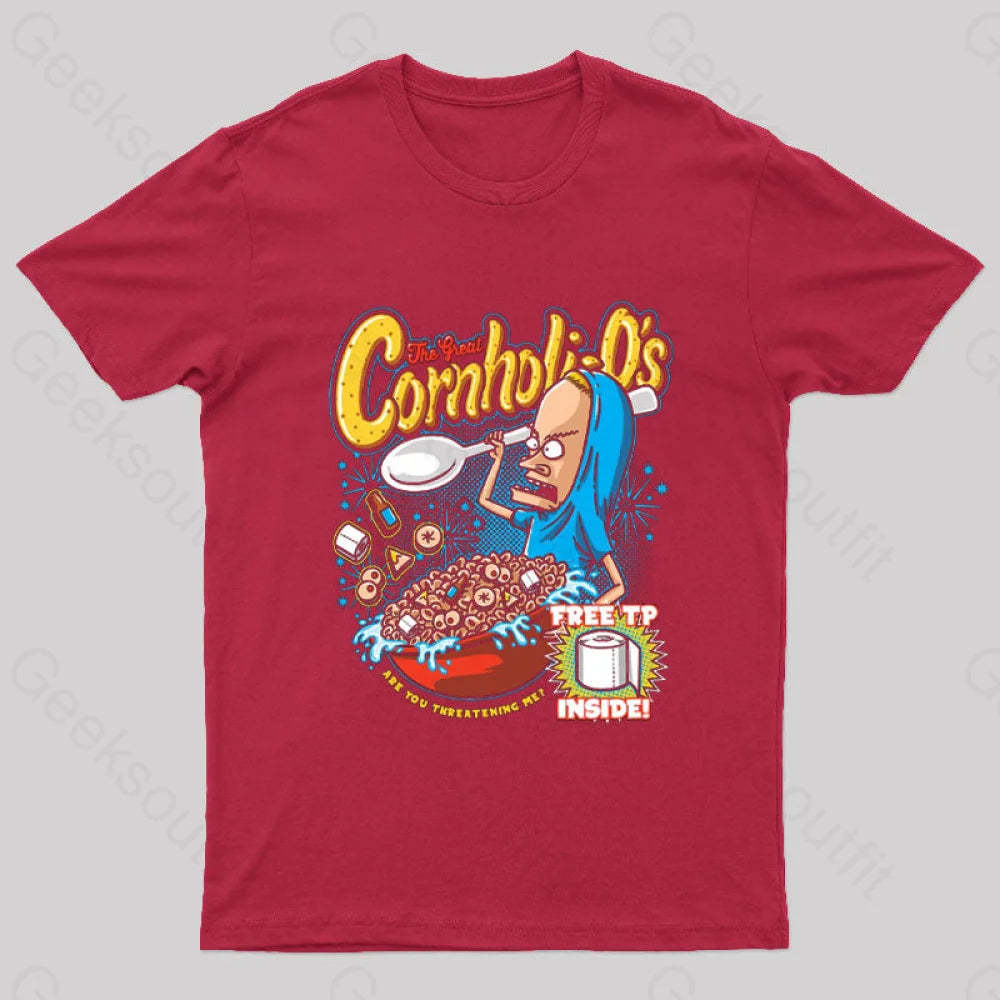 Cornholio’s Geek T-Shirt Red / S