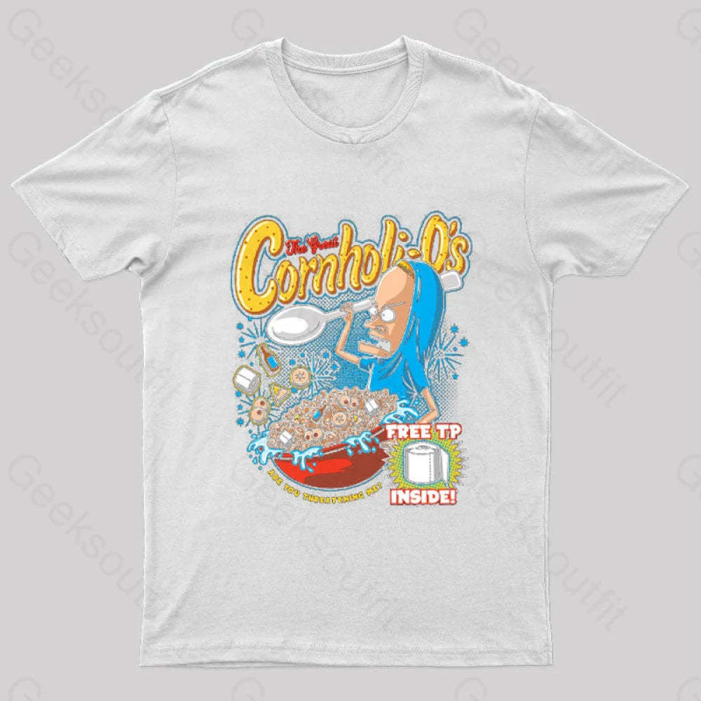 Cornholio’s Geek T-Shirt White / S