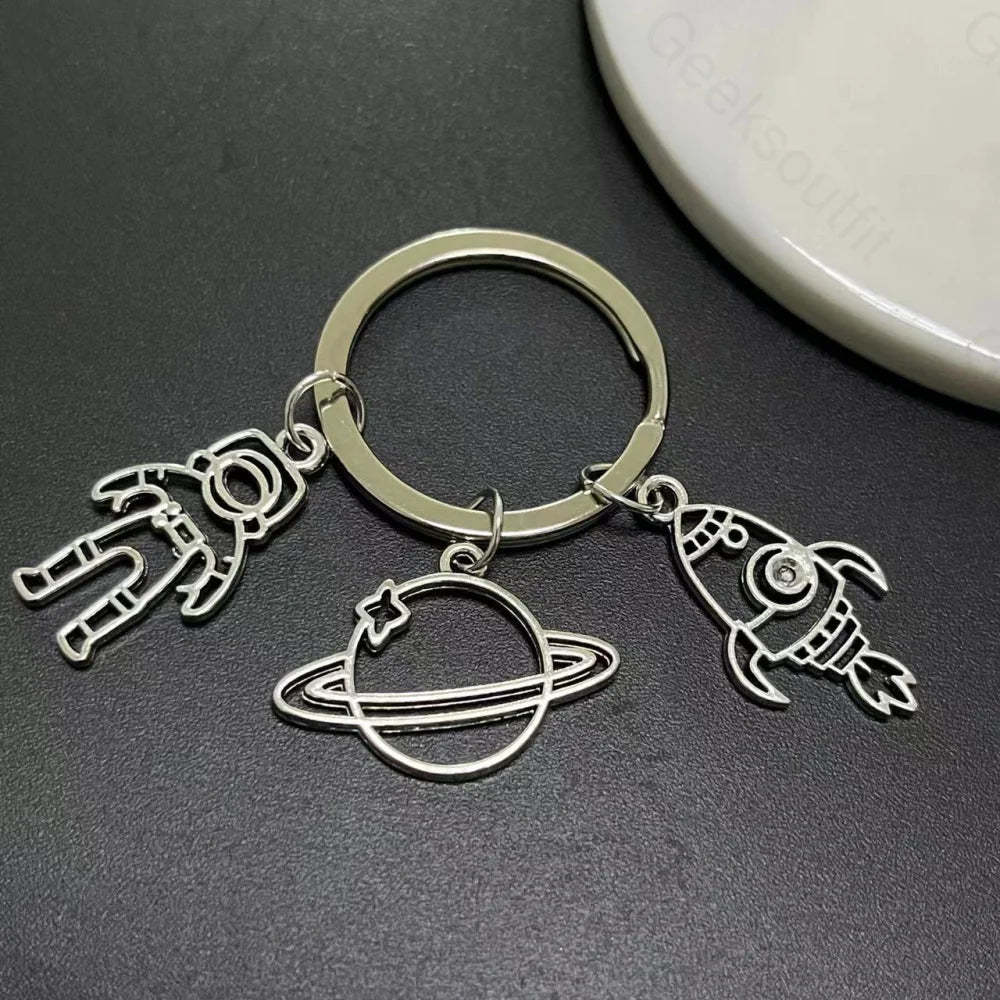Cosmic Interstellar Travel Keychain