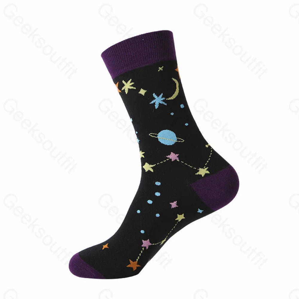Cosmic Spaceman Men’s Socks Stars