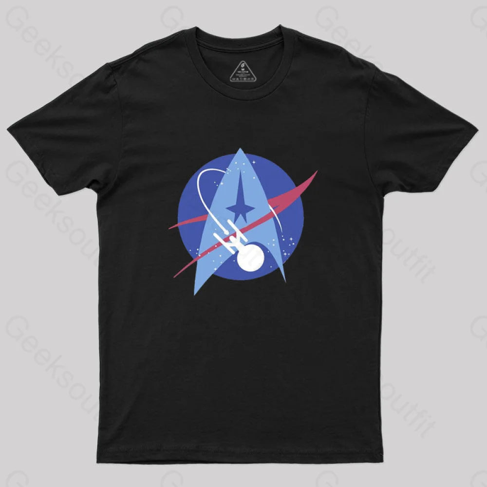 Cosmic Voyage Nasa T-Shirt Black / S