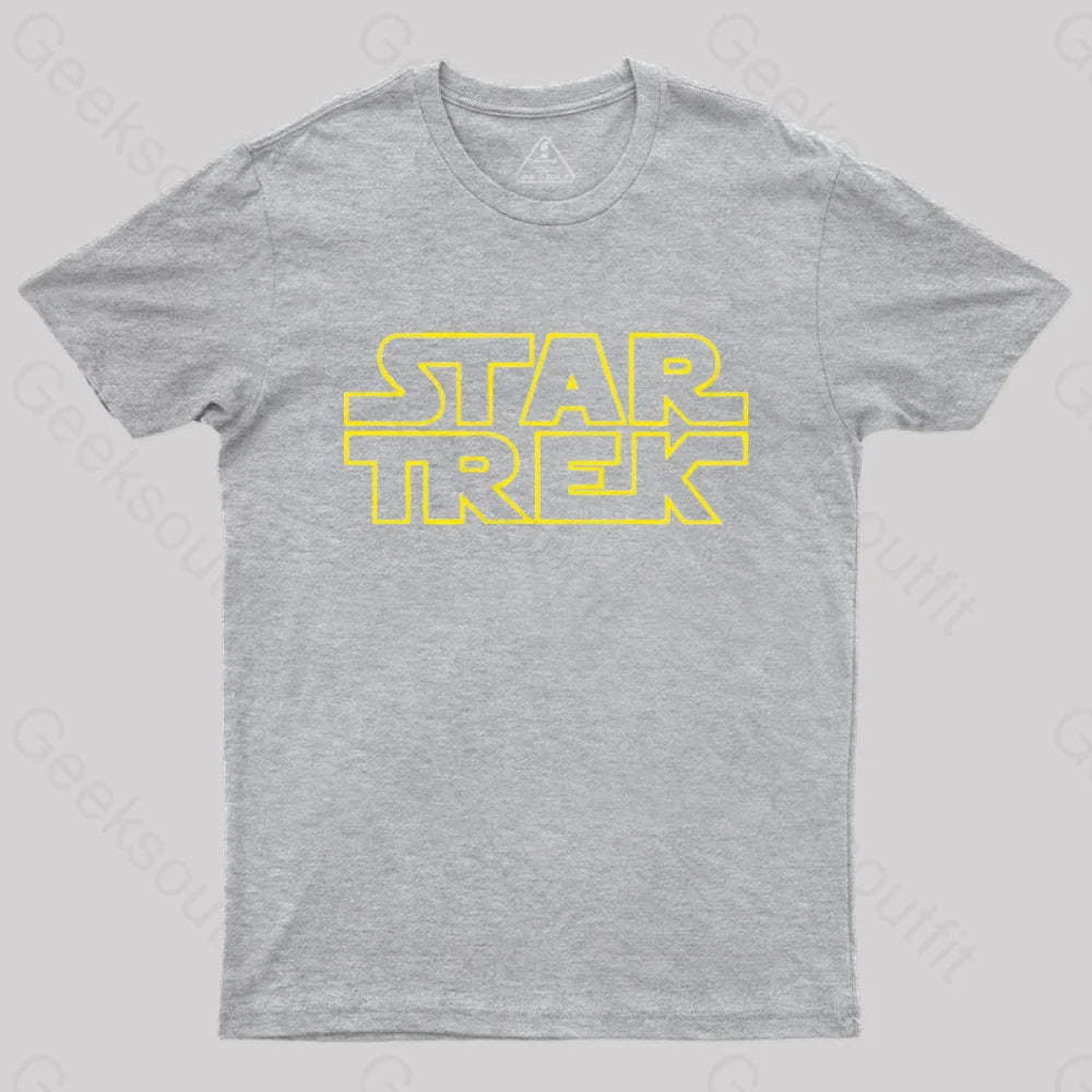 Cosmic Voyage Sw Parody Nerd T-Shirt Grey / S