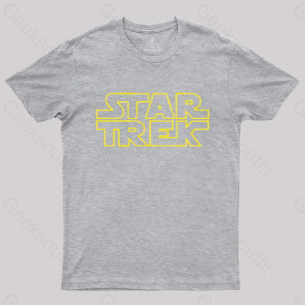 Cosmic Voyage Sw Parody Nerd T-Shirt Grey / S