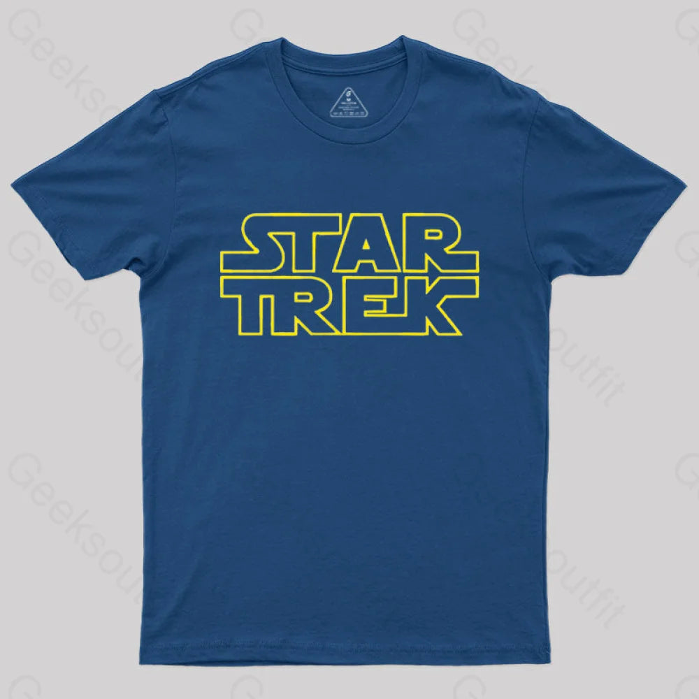Cosmic Voyage Sw Parody Nerd T-Shirt Navy / S