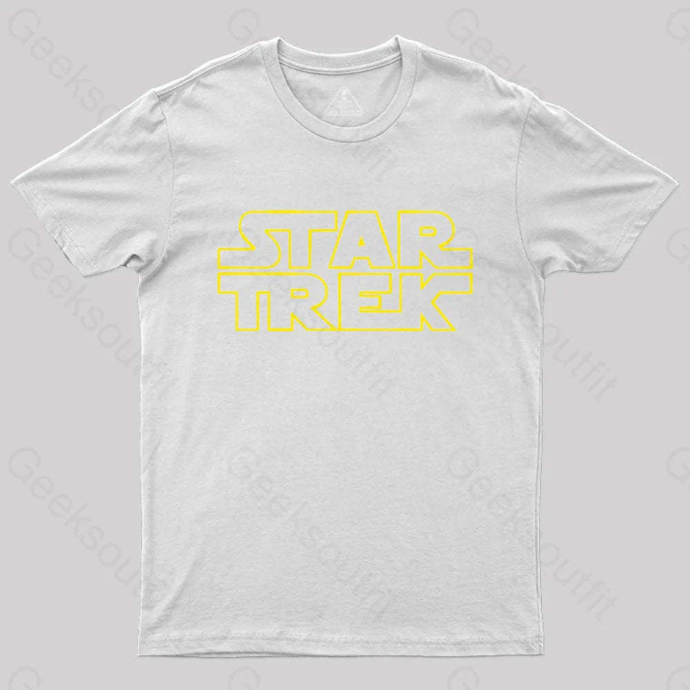Cosmic Voyage Sw Parody Nerd T-Shirt White / S