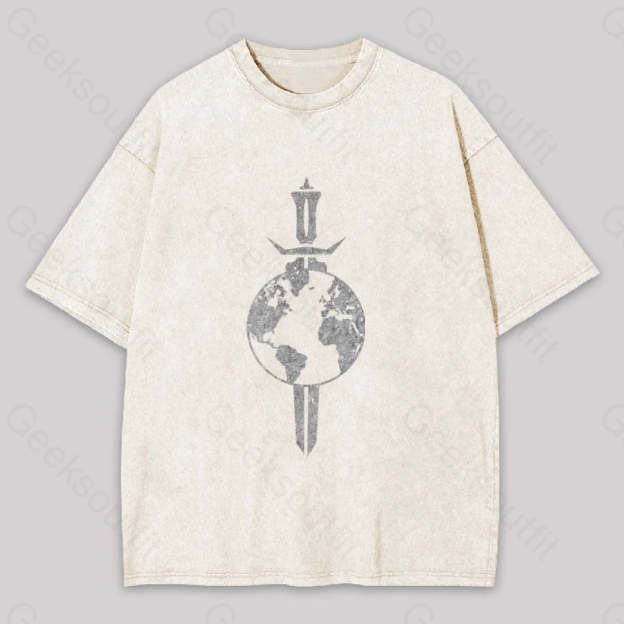 Cosmic Voyage Terran Empire Washed T-Shirt Apricot / S