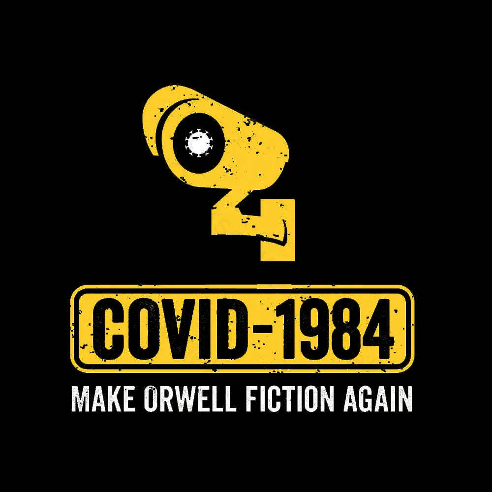 Covid 1984 Make Orwell Fiction Again Geek T-Shirt
