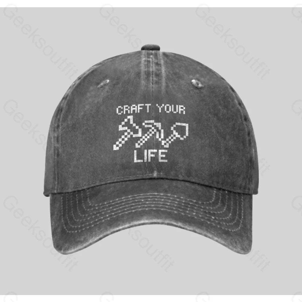 Craft Your Life Washed Vintage Baseball Cap Grey