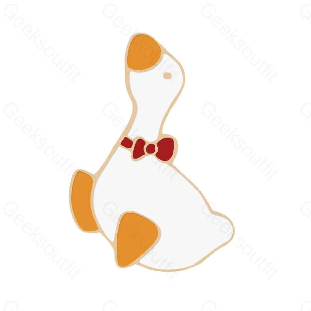 Creative Cartoon Mischief Duck Pins Yellow Duck