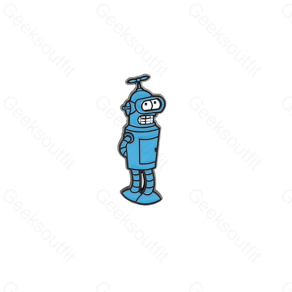 Creative Cartoon Robot Pins Xz2287-2