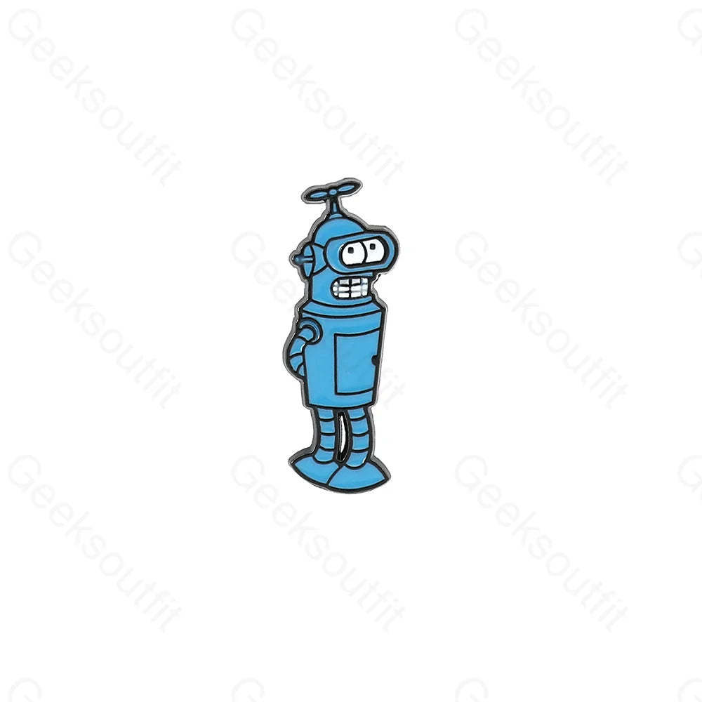 Creative Cartoon Robot Pins Xz2287-2
