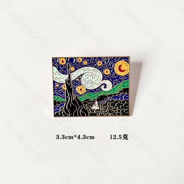 Creative Oil Painting Pins 1# Star (Large)