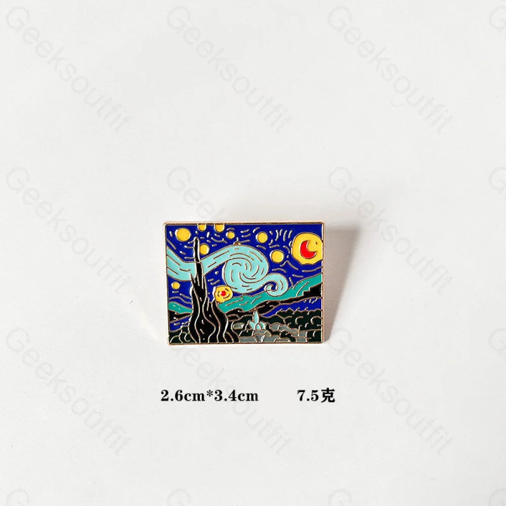Creative Oil Painting Pins 2# Star (Small)