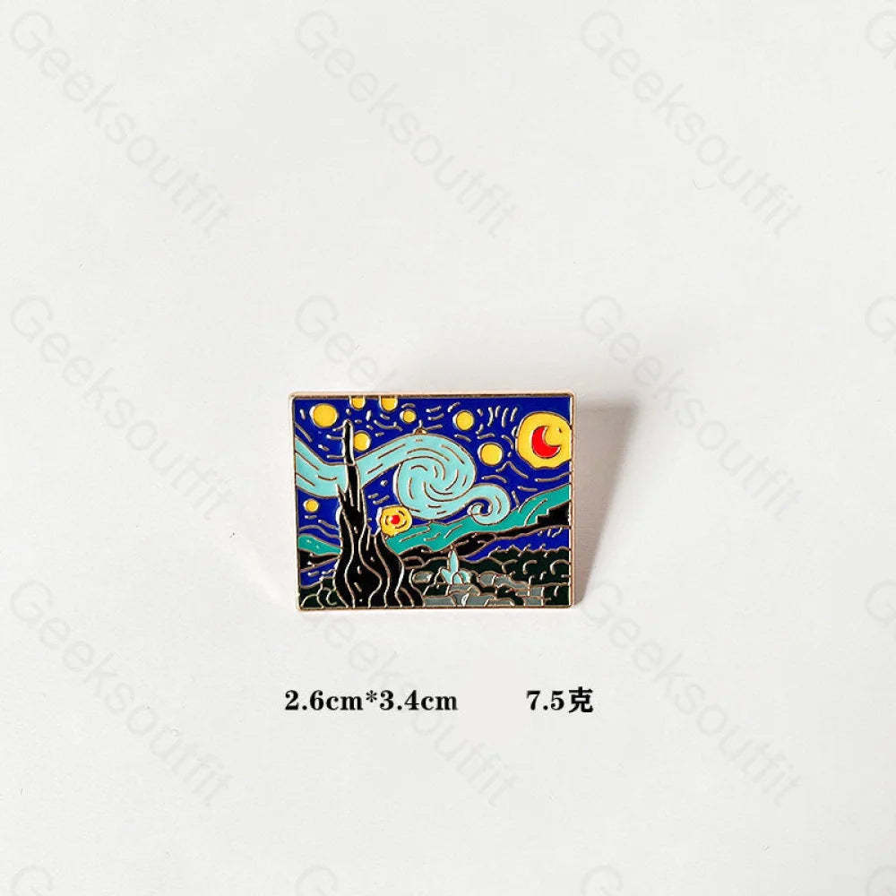 Creative Oil Painting Pins 2# Star (Small)