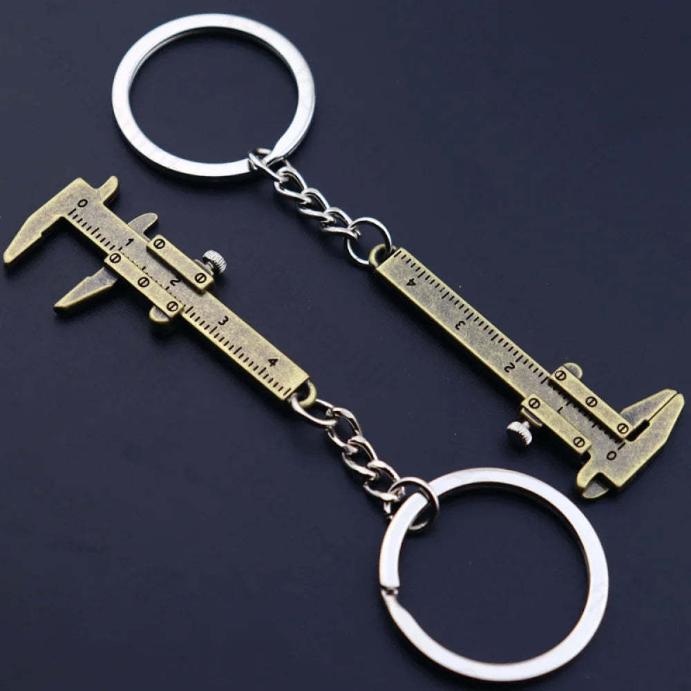 Creative Vernier Calipers Keychain Bronze