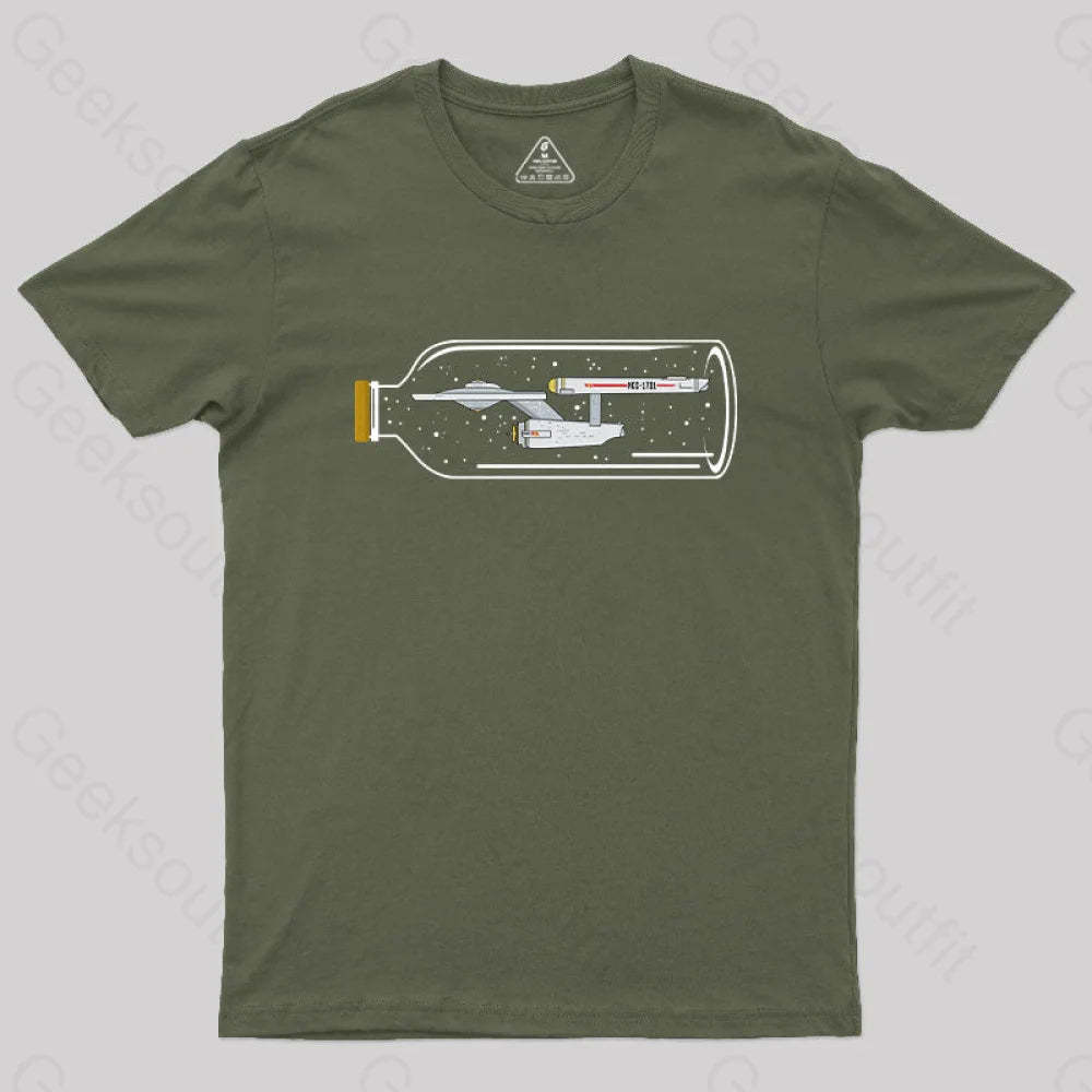 Creativity Ncc-1701 T-Shirt Army Green / S Yc