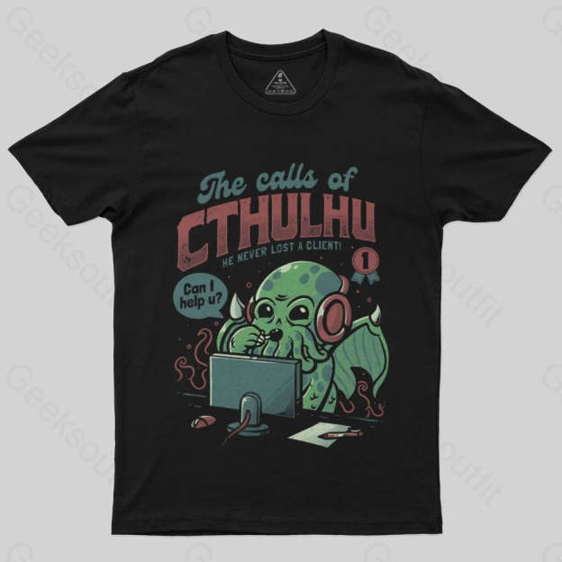 Cthulhu Customer Service T-Shirt - Geeksoutfit