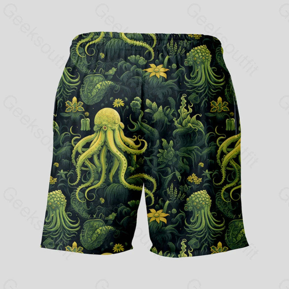 Cthulhu Geeky Drawstring Shorts