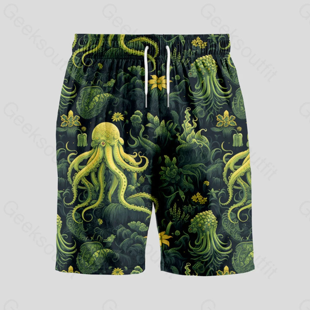 Cthulhu Geeky Drawstring Shorts S