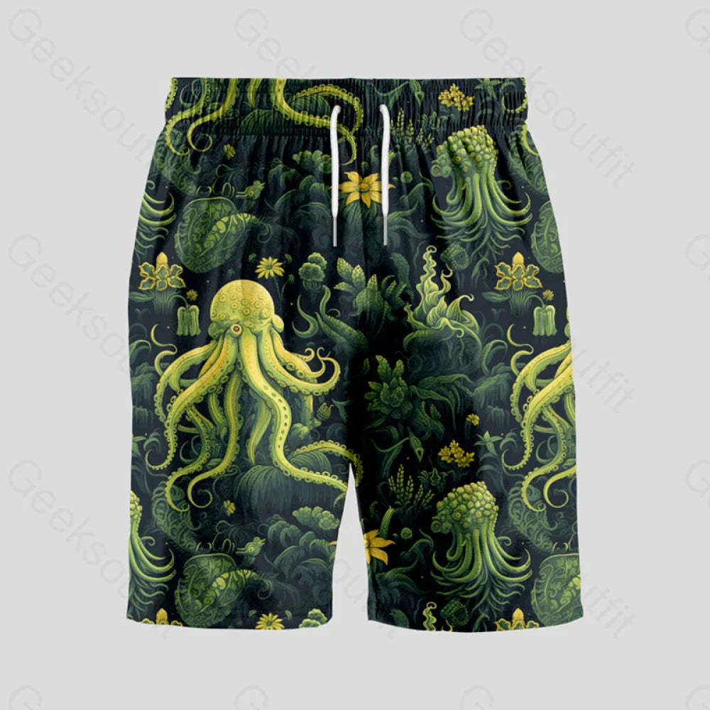 Cthulhu Geeky Drawstring Shorts S