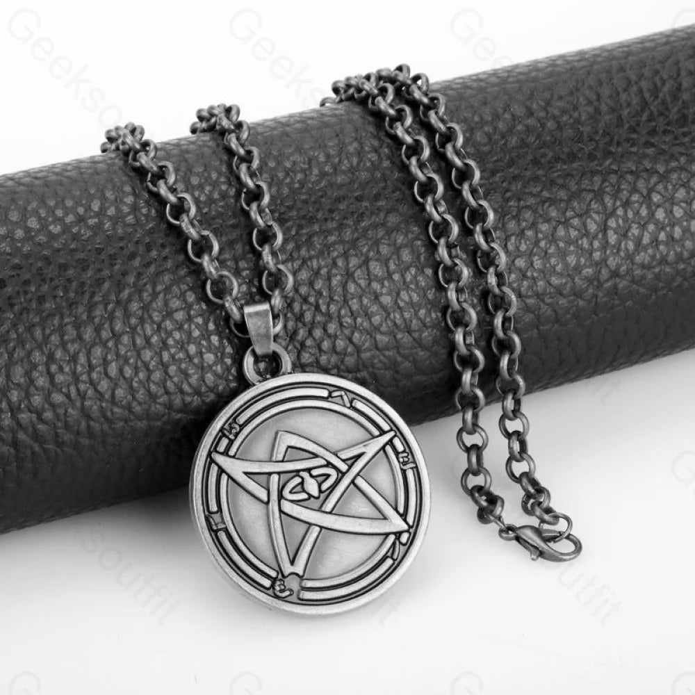 Cthulhu Mythos Keychain Silver Necklace