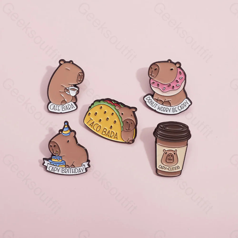 Cute Kapybara Pins