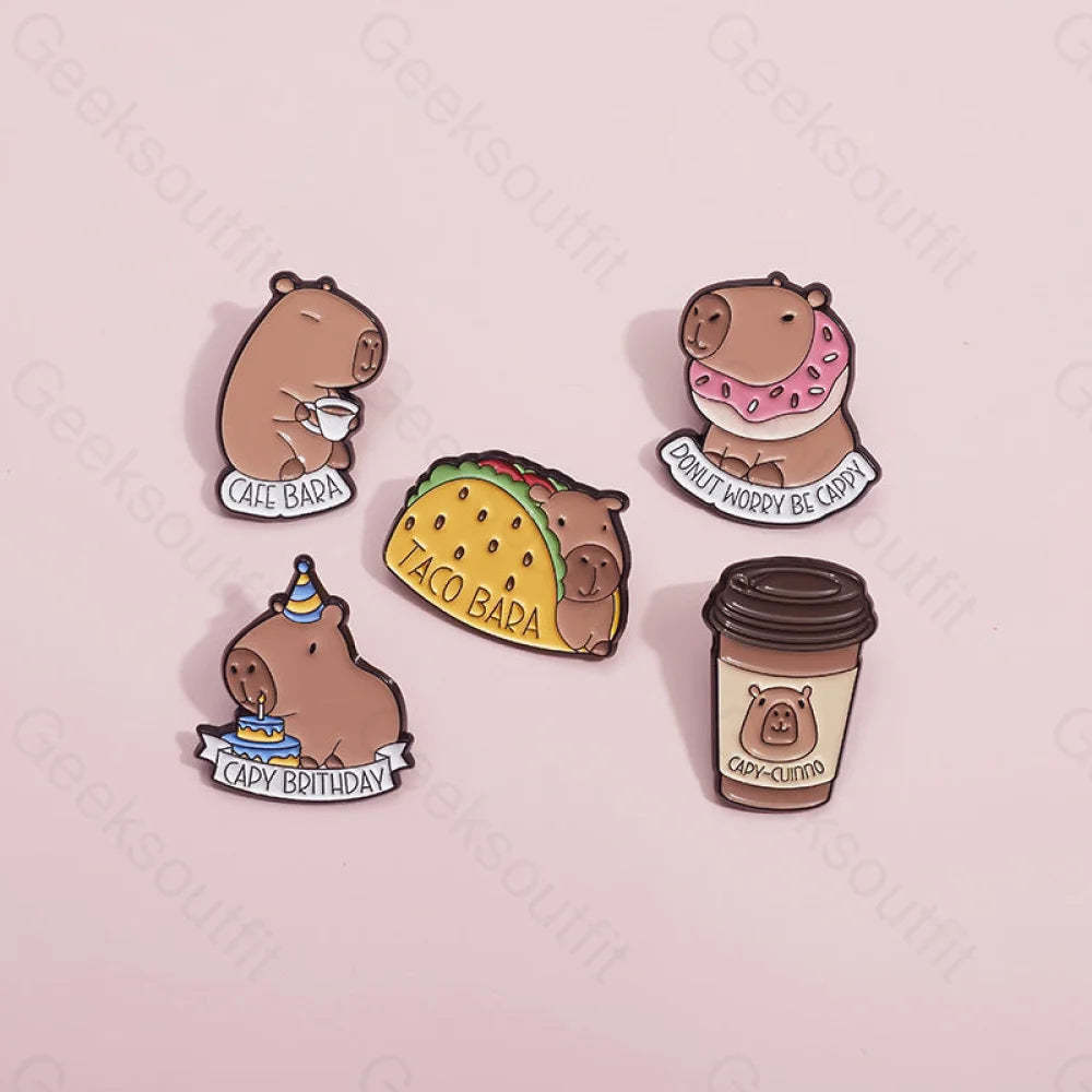Cute Kapybara Pins