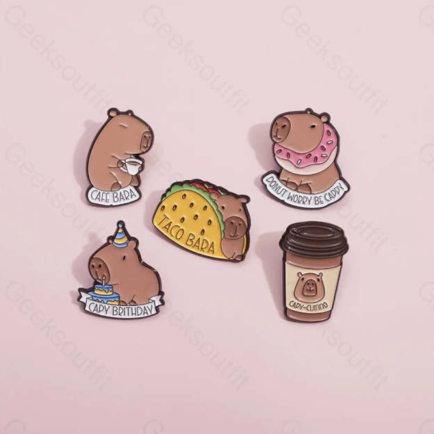Cute Kapybara Pins