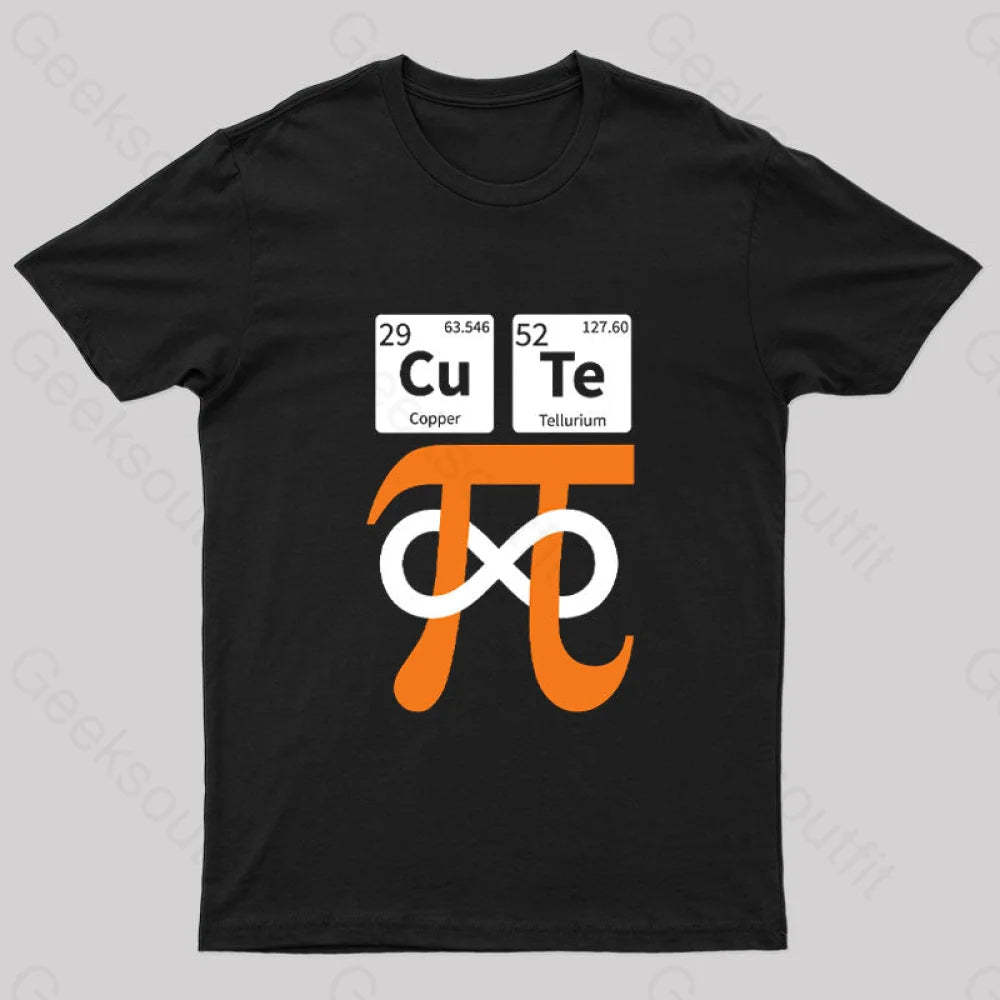 Cute Pi Nerd T-Shirt Black / S