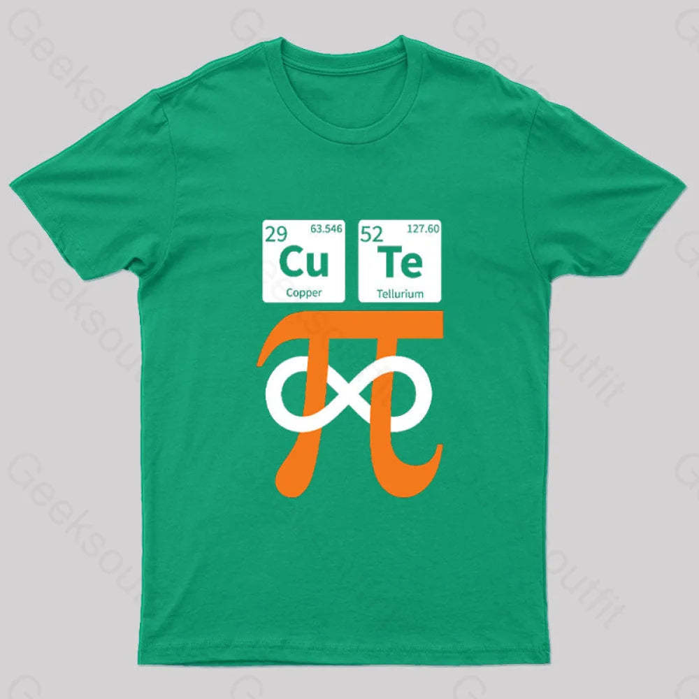 Cute Pi Nerd T-Shirt Green / S