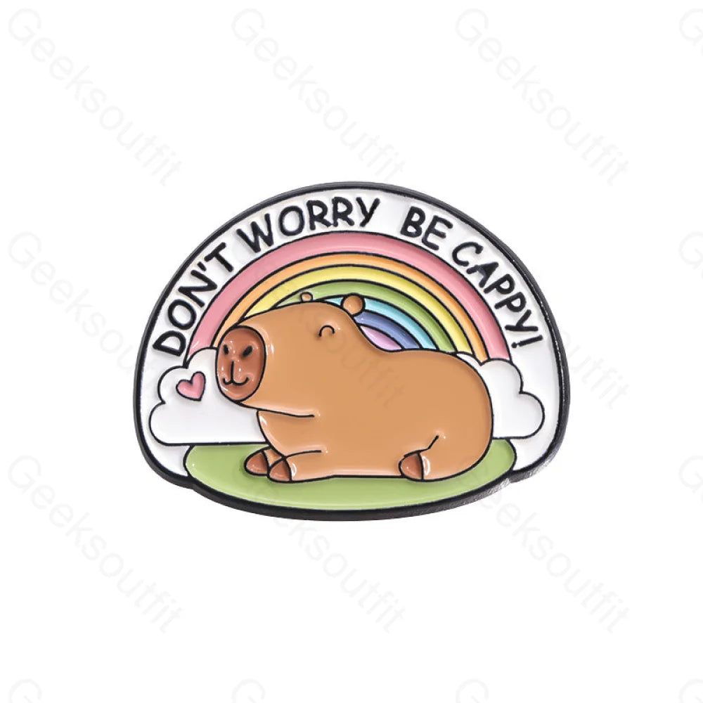 Cute Water Dolphin Capybara Pins Qhxz899