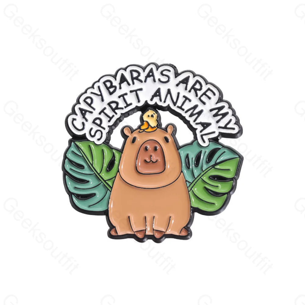 Cute Water Dolphin Capybara Pins Qhxz900