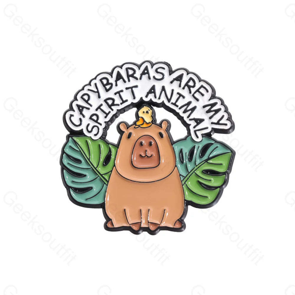Cute Water Dolphin Capybara Pins Qhxz900