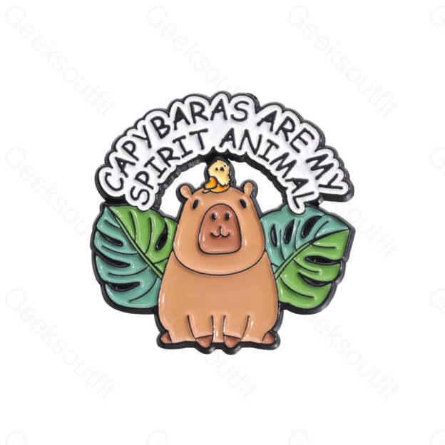 Geeksoutfit Cute Water Dolphin Capybara Pins for Sale
