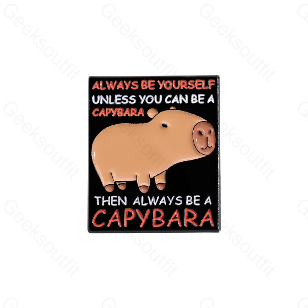 Geeksoutfit Cute Water Dolphin Capybara Pins for Sale