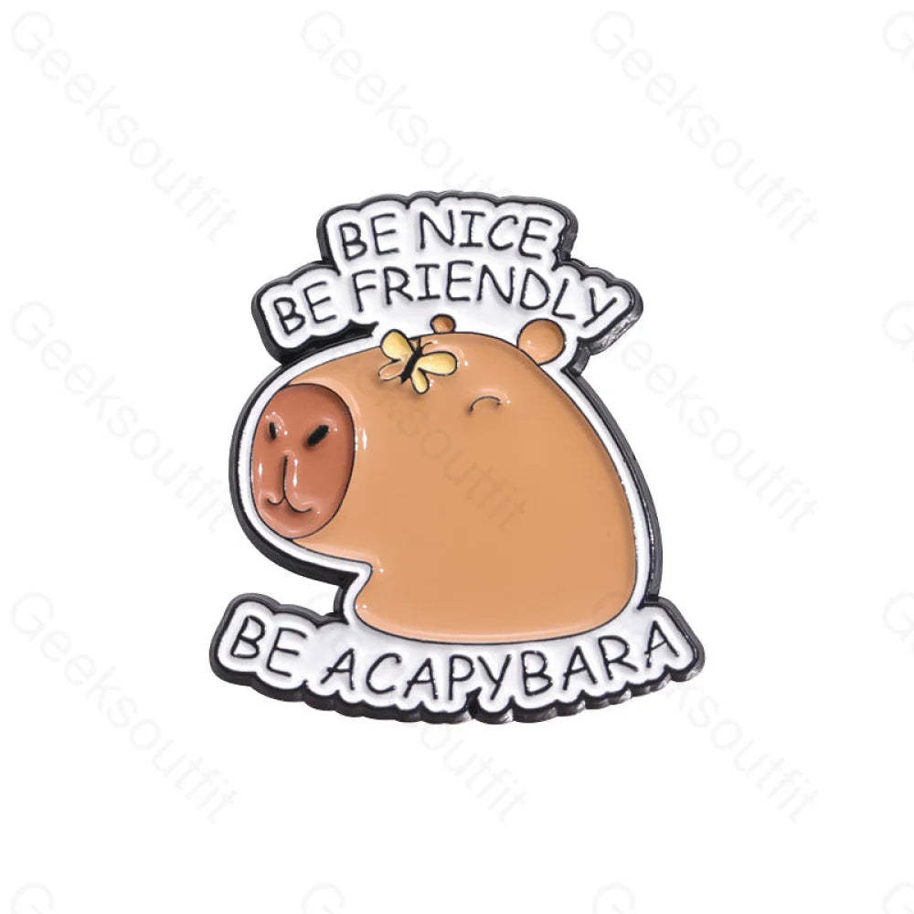 Cute Water Dolphin Capybara Pins Qhxz906
