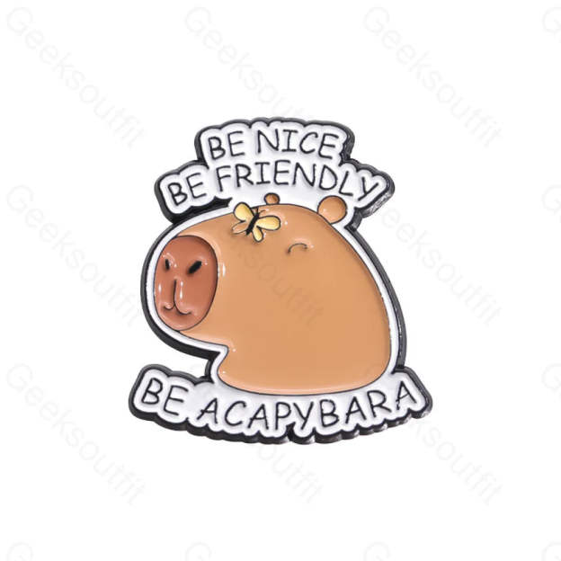 Cute Water Dolphin Capybara Pins Qhxz906