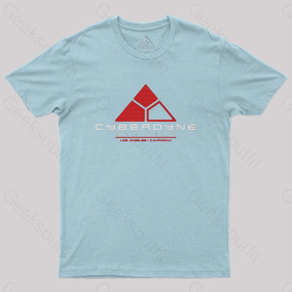 Cyberdyne Systems Nerd T-Shirt Light Blue / S