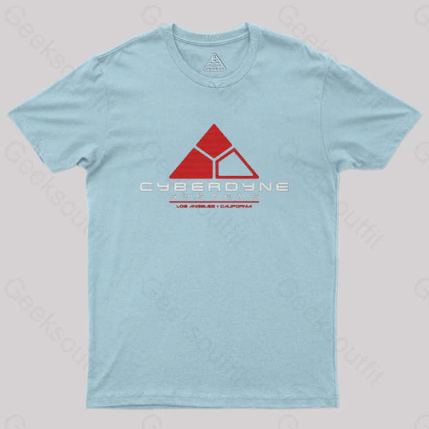 Cyberdyne Systems Nerd T-Shirt Light Blue / S