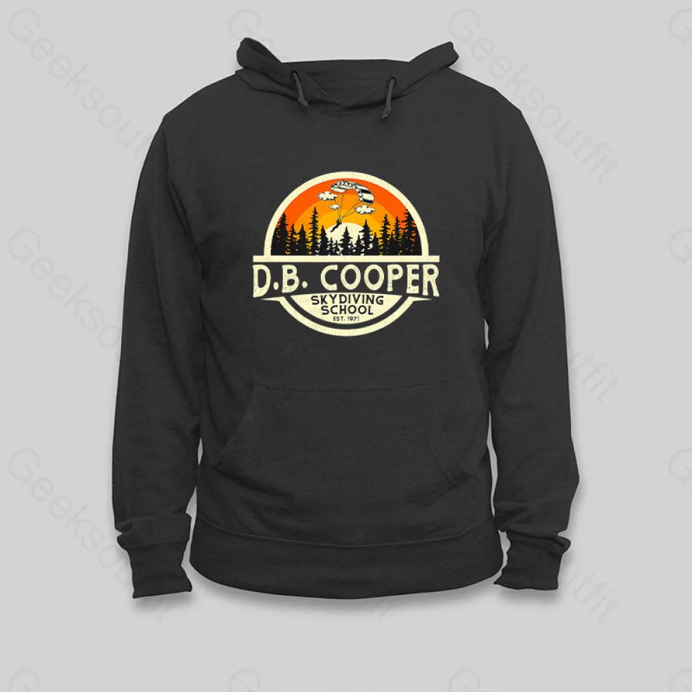 D.b. Coopers Skydiving School Portland Oregon Hoodie Black / S