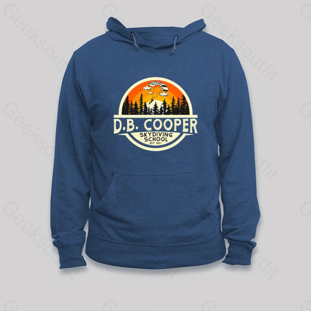 D.b. Coopers Skydiving School Portland Oregon Hoodie Dark Blue / S