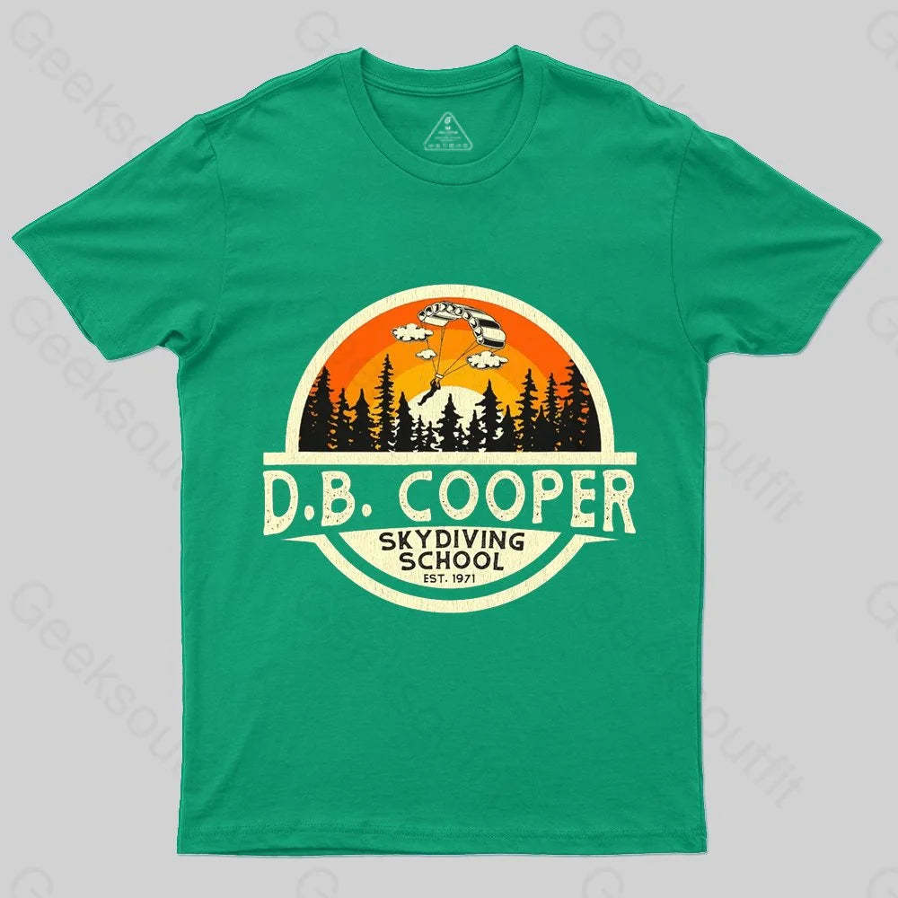 D B Coopers Skydiving School Portland Oregon T-Shirt - Geeksoutfit