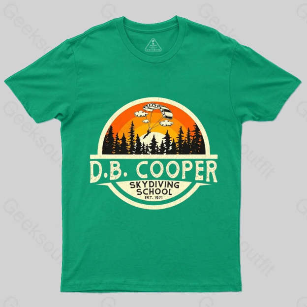 D B Coopers Skydiving School Portland Oregon T-Shirt - Geeksoutfit