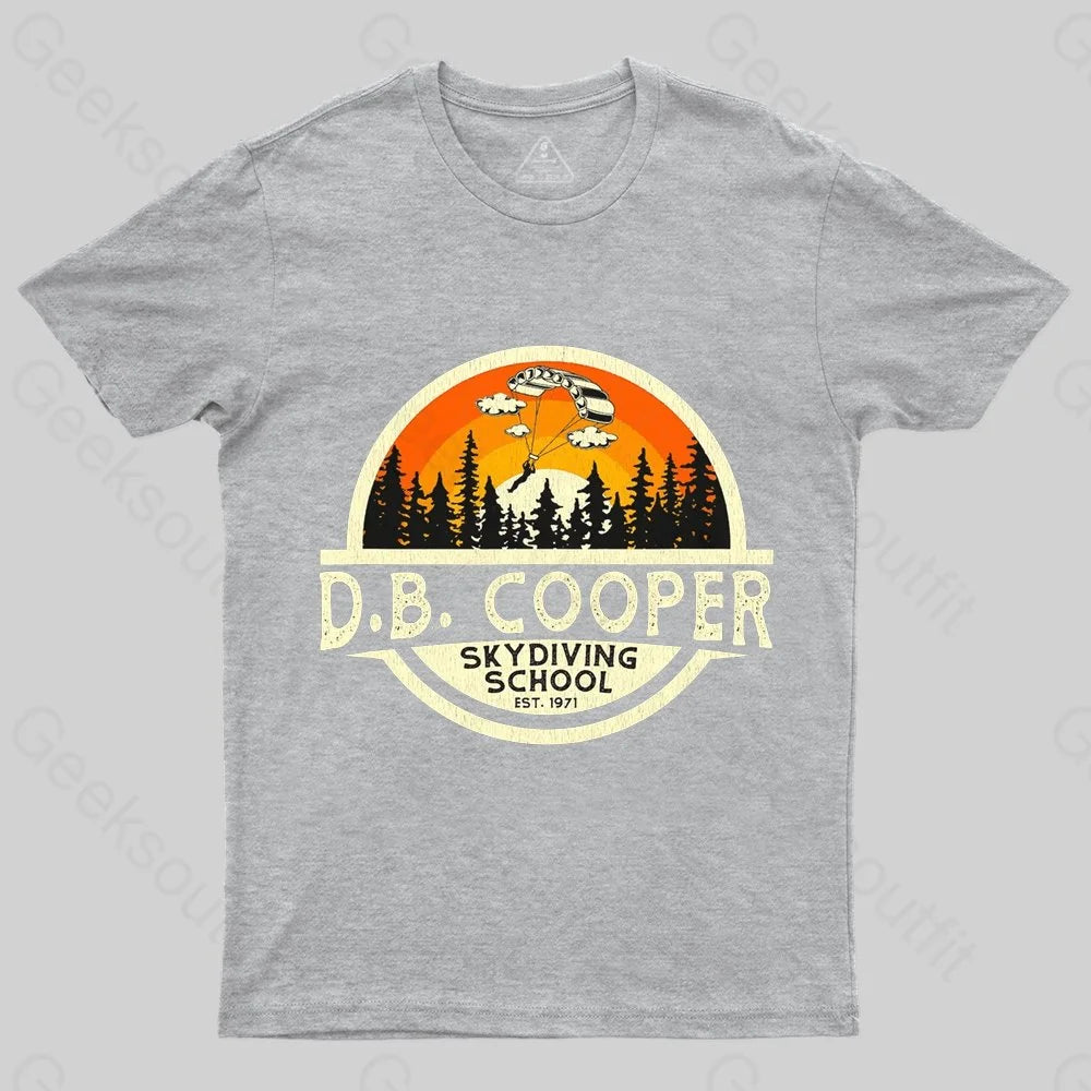 D B Coopers Skydiving School Portland Oregon T-Shirt - Geeksoutfit