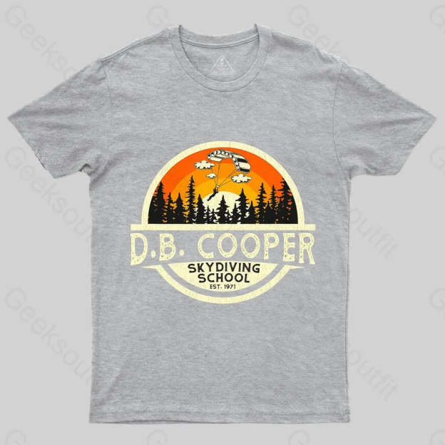 D B Coopers Skydiving School Portland Oregon T-Shirt - Geeksoutfit