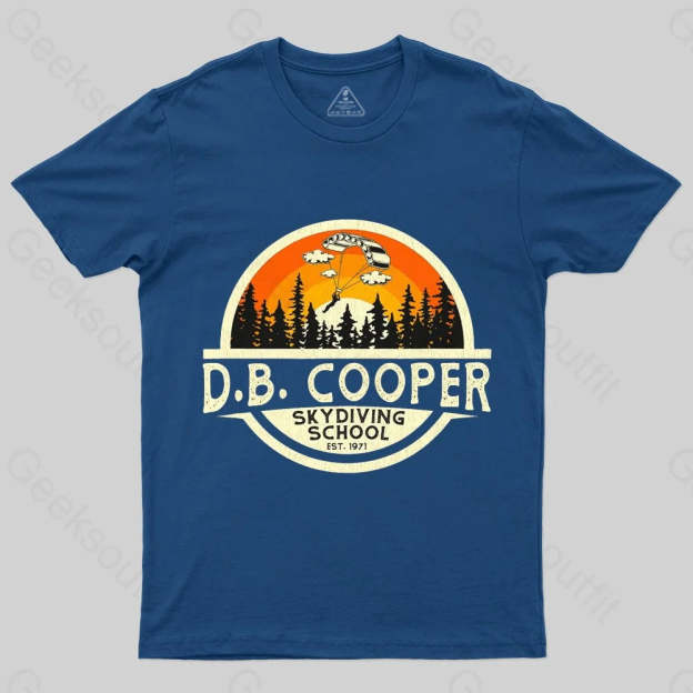 D B Coopers Skydiving School Portland Oregon T-Shirt - Geeksoutfit