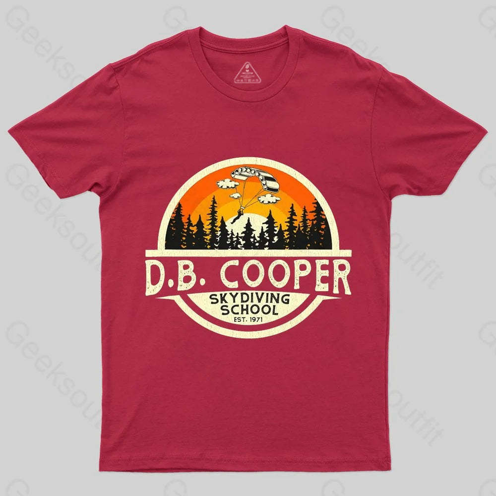 D B Coopers Skydiving School Portland Oregon T-Shirt - Geeksoutfit